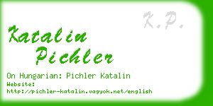 katalin pichler business card